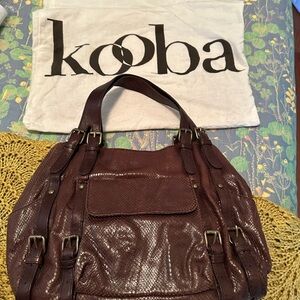Authentic Kooba Brown Leather Handbag